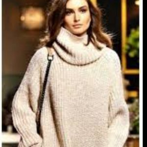 Olive green over size sweater/dres